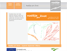 Tablet Screenshot of nadejeprozivot.cz